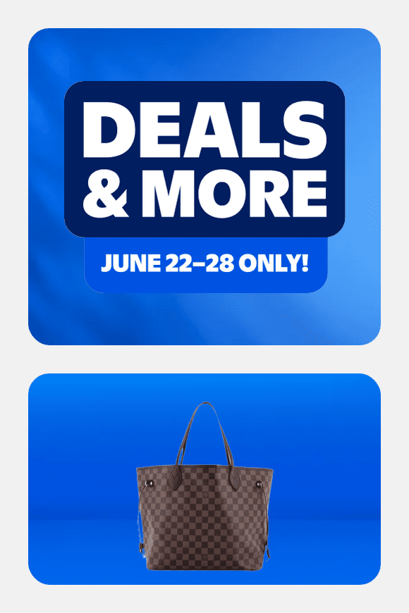 Image shows Pre-Owned Neverfull Tote Damier MM By Rebag
