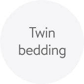 Twin bedding.