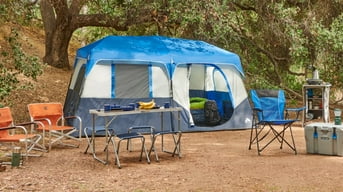 camping tents with wood stove RBM Outdoors Medium Fire-Resistant Glass Caminus M Nissan Navara D40 room air tent functions Maße:5×5 m A luxury pop-up mobile