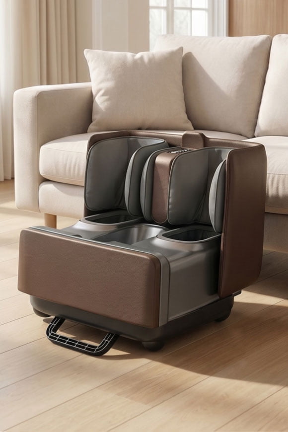 A foot bath and massager.