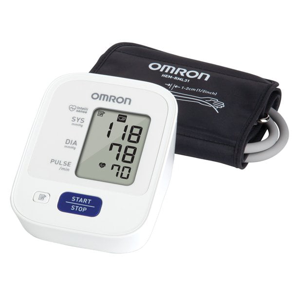 Omron 7 Series Blue Tooth Wireless Upper Arm Blood Pressure Monitor with  Cuff that fits Standard and Large Arms (BP761) 