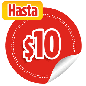 Hasta $10