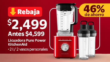 Licuadora Pure Power 2 L 2 Vasos Personales Empire Red $2.499 