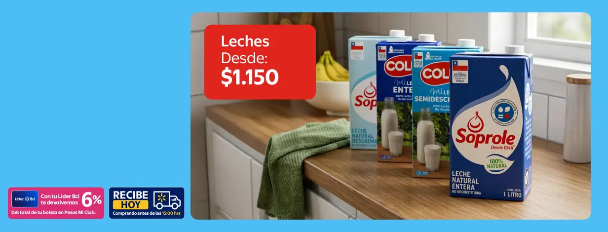 Leches Liquidas desde $1150