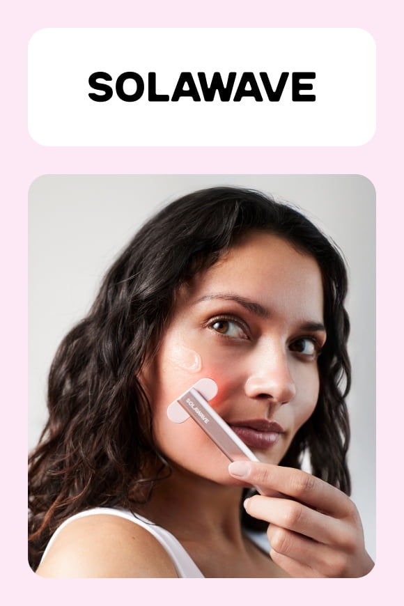 Solawave red light beauty tech. New at Walmart! Glowing skin starts here. Shop now.