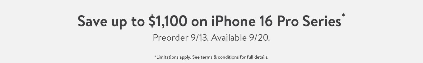 Apple iPhone Pro Announce - Walmart.com