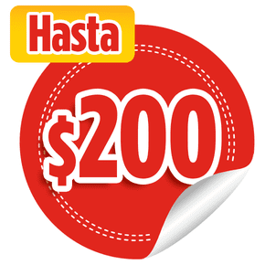 Hasta $200
