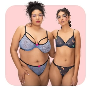 Two women wear Parade bras and underwear, in matching sets.