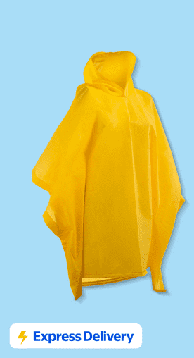 Image shows Totes Children's Rain Poncho