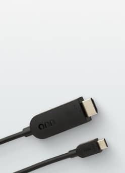 Two different USB cables shown.