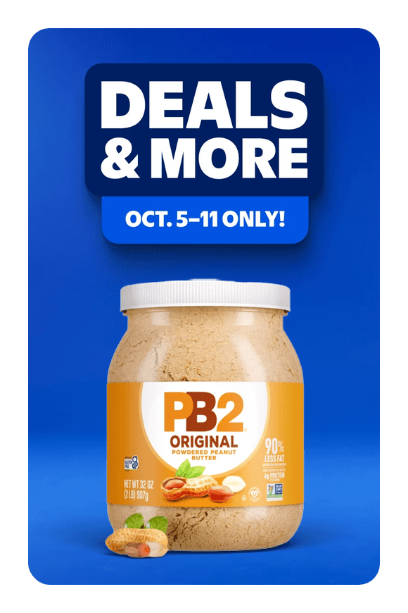 Image shows PB2 Foods The Original PB2, Powdered Peanut Butter, 32 oz (907 g)