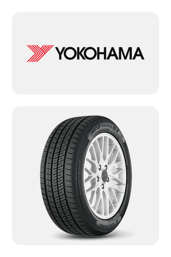 Image shows Yokohama Avid Ascend GT All Season 205/50R16 87V Passenger Tire