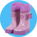 Botas infantiles rosas en oferta