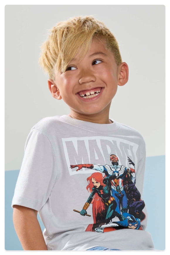 Captain America clothing. Kiddos will feel just like their super heroes. Shop now.Â