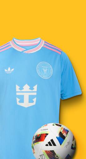 Image shows a light blue soccer jersey and an MLS soccer ball.