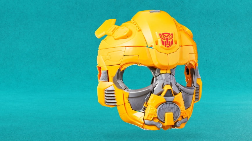 Transformers Toys Transformers: Rise of the Beasts Movie Bumblebee 2-in-1 Converting Mask for Ages 6 and Up, 9-inch