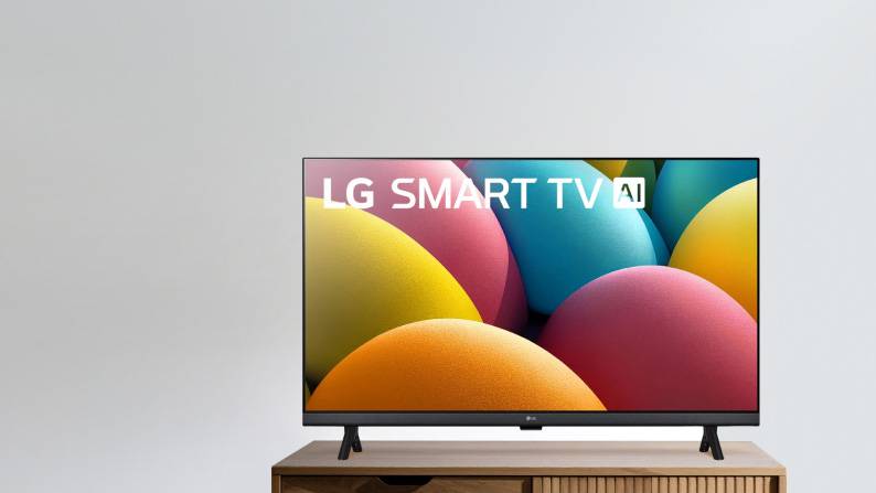 LG Smart TV AI on a TV stand. Text says: Next-level color & clarity. New 2025 TVs. Shop now.