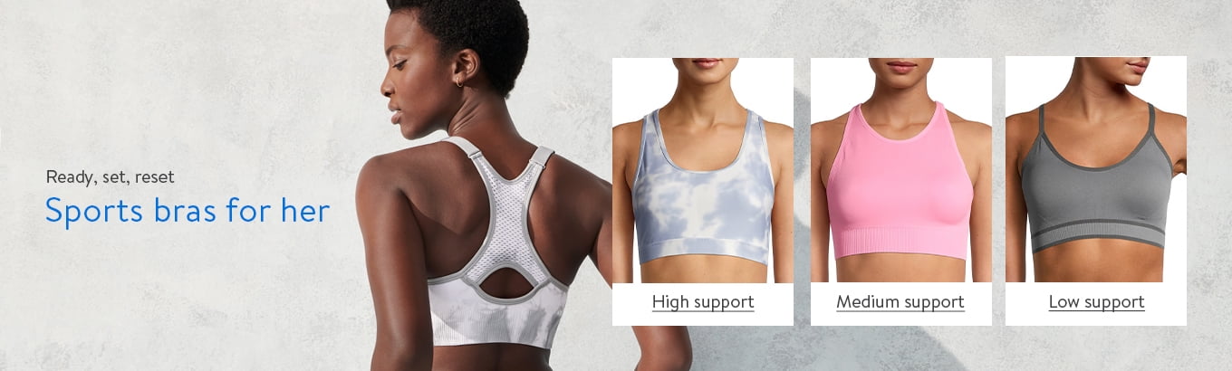 white sports bra walmart