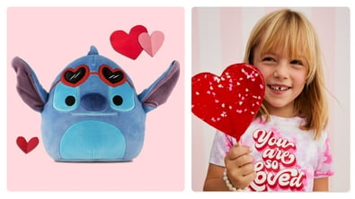 Buy: Love, Stitch – House Flag Valentine's Day