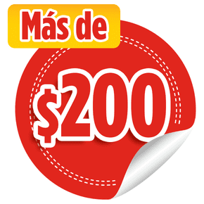 Más de $200