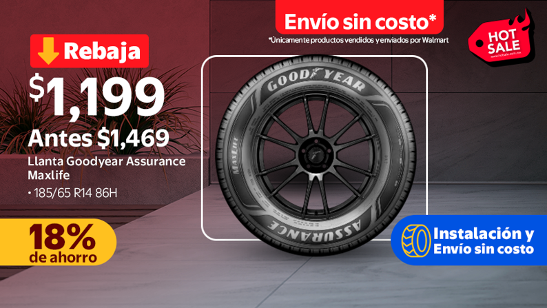 Llanta 185/65 R14 86H Goodyear Assurance Maxlife