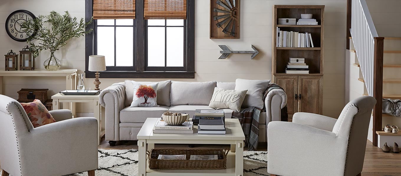 Gather round. Get together in a fall-inspired living room.  