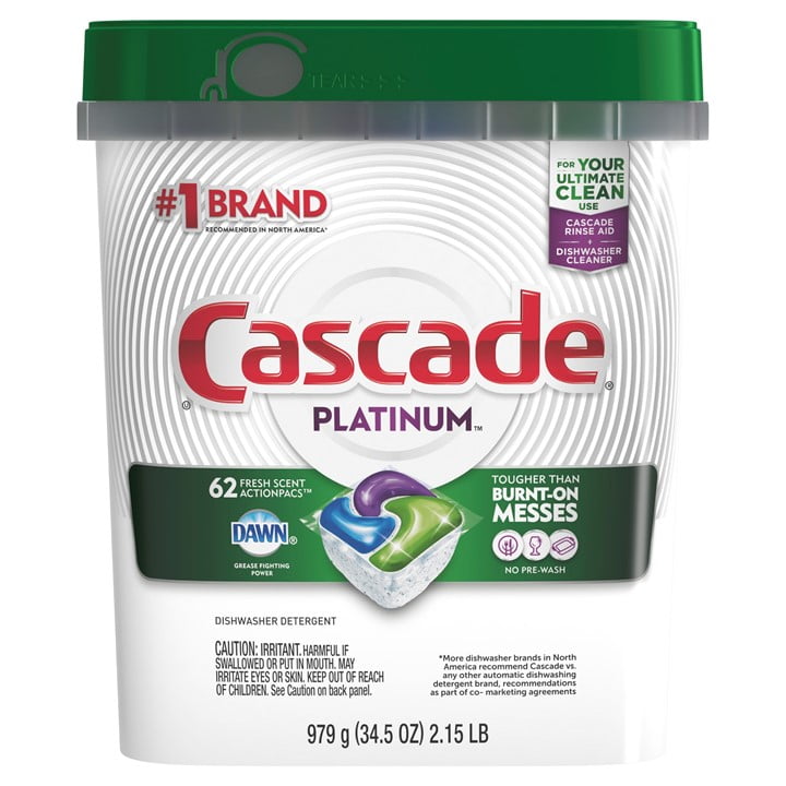 Cascade Dishwasher Pods in Cascade