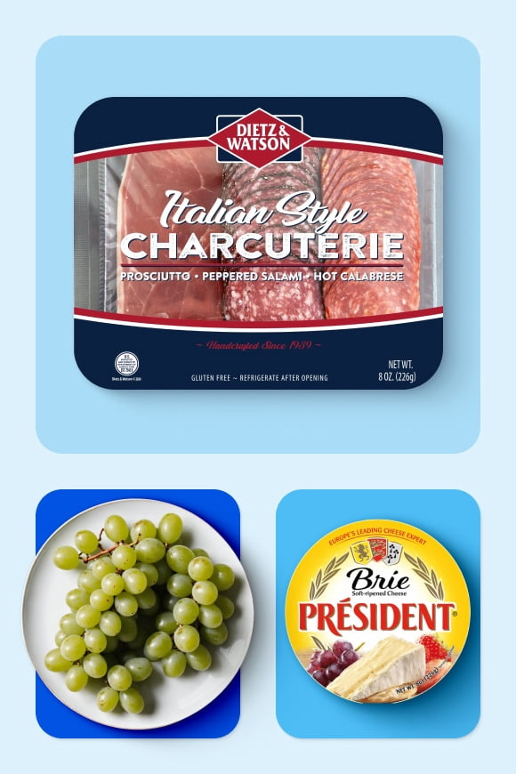 Charcuterie board in 1 tap