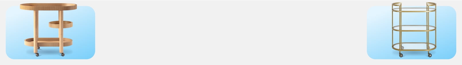 Party-ready bar carts