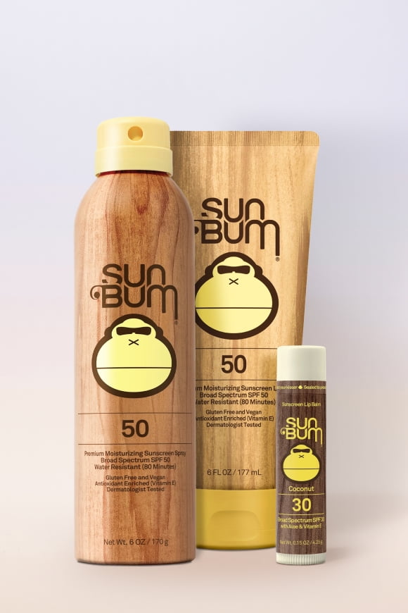 Image of suncare products is shown.