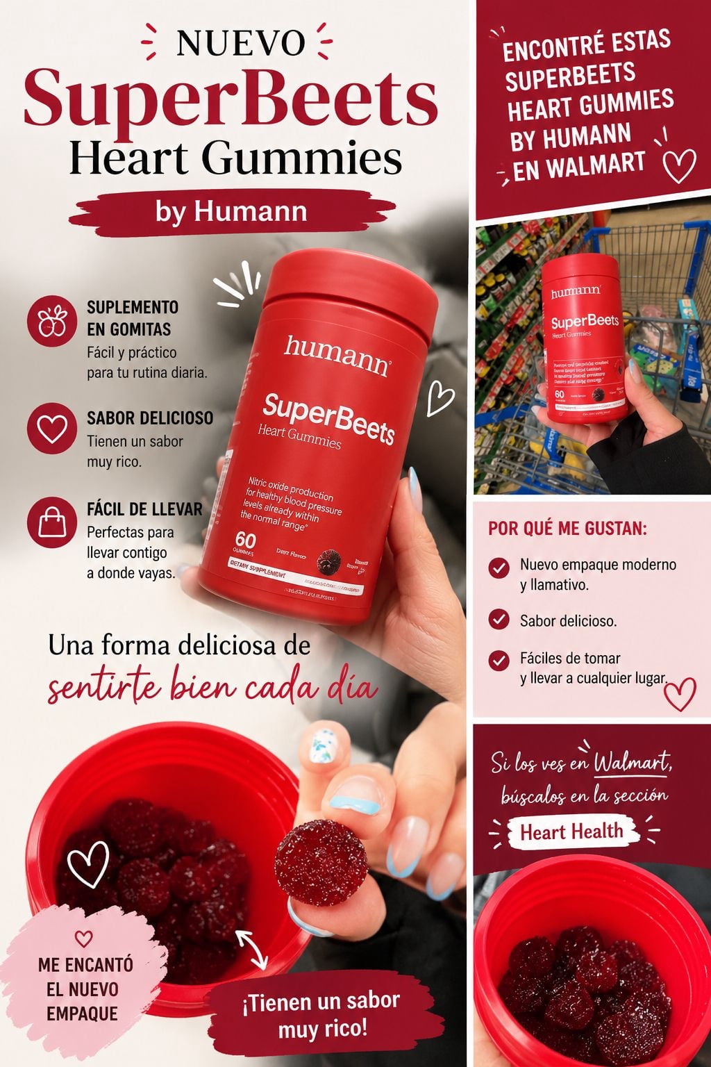 SuperBeets Heart Gummies by Humann | Delicious Daily Gummies, Shop post,