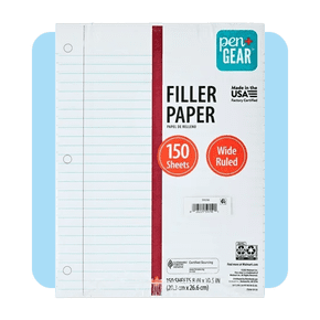 Loose leaf paper