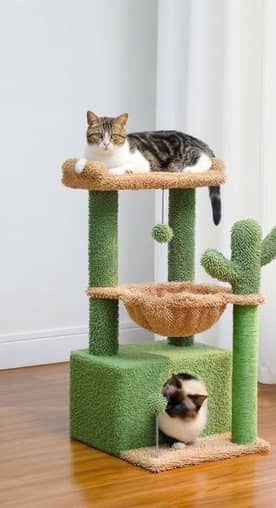 A cat tower.