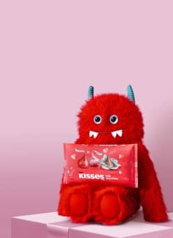 Toy and Hershey’s Kisses.