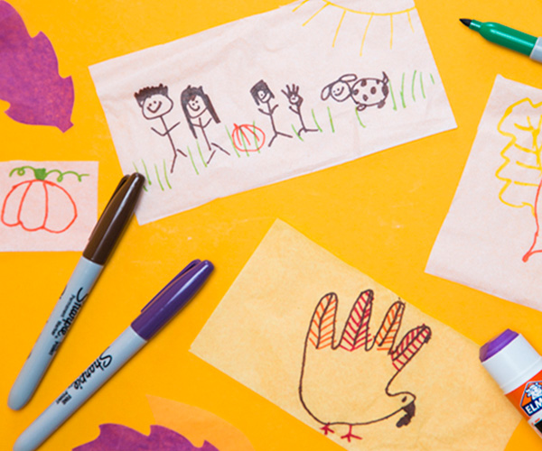 Thanksgiving Craft Candle Keepsake