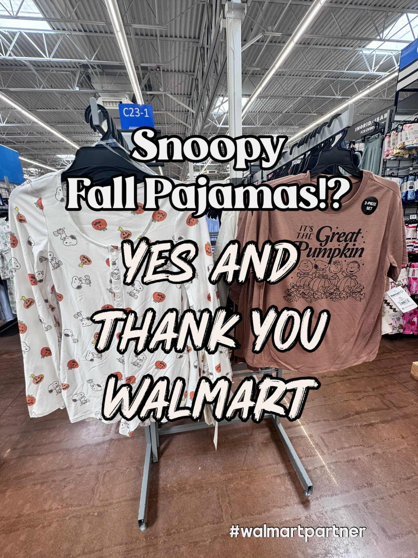 Snoopy Fall pjs at Walmart!, Shop post, 