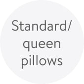 Standard/queen pillows.