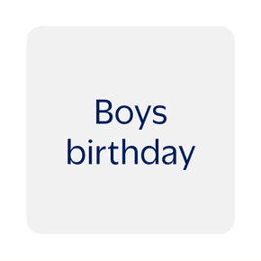 Boys birthday