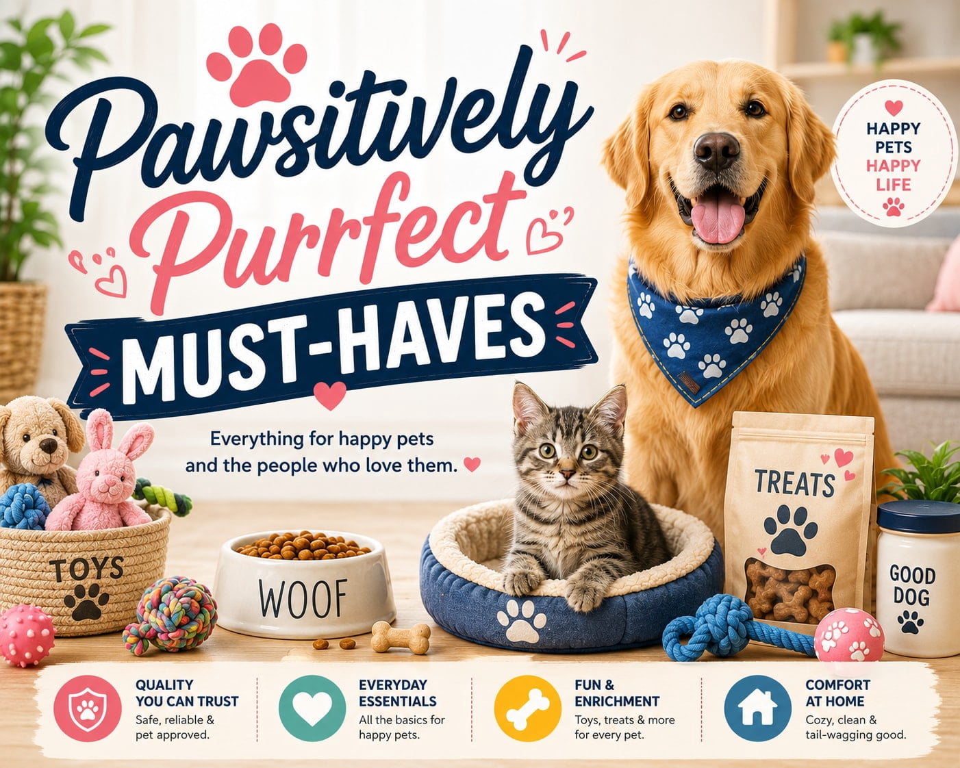 🐾 Pawsitively Purrfect Must-Haves 🐾
From treats and toys to cozy beds and everyday essentials, discover tail-wagging and purr-worthy finds your pets will love. 🐶🐱💕
, Shop post,