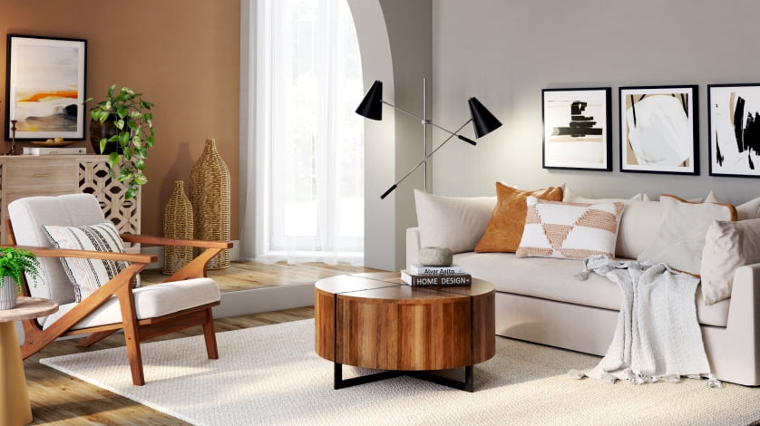 Rooms to go 2024 mid century modern