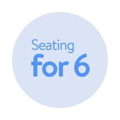 Seating for 6