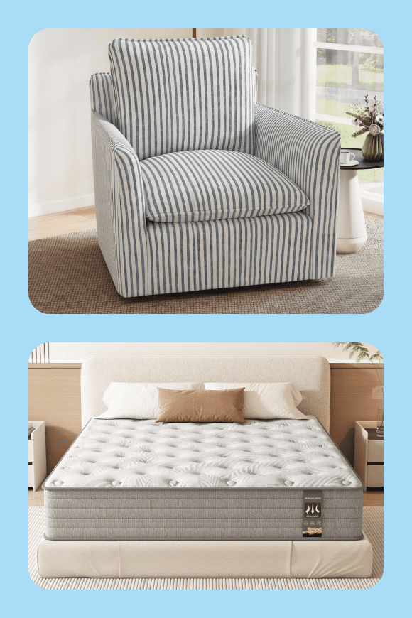 Chair and mattress