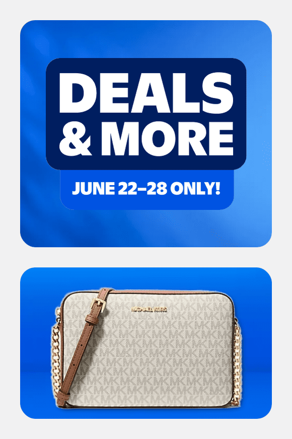 Image shows Michael Kors Women's Jet Set Large East West Crossbody Handbag