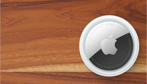 Apple AirTag shown.
