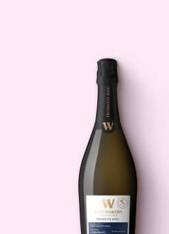 A bottle of champagne is shown.