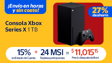 Consola Xbox Series X de 1 TB Negra Xbox XBOX SERIES X