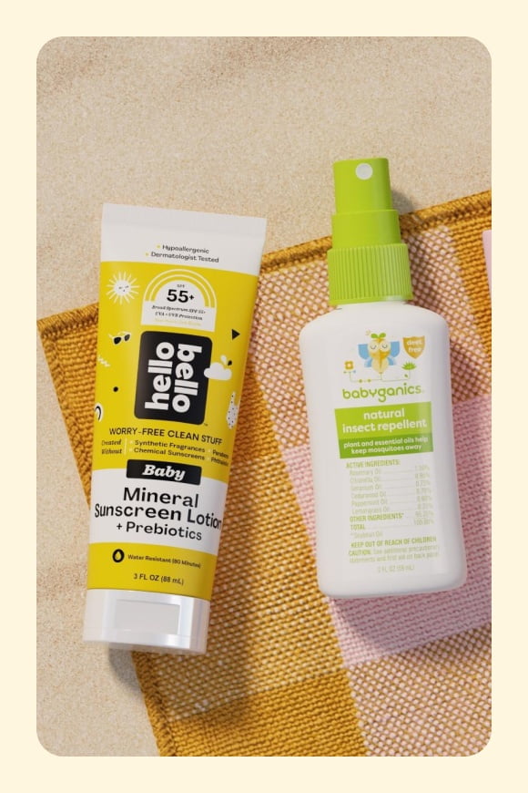 Sunscreen for little ones. Protect them with trusted brands. Shop now.
