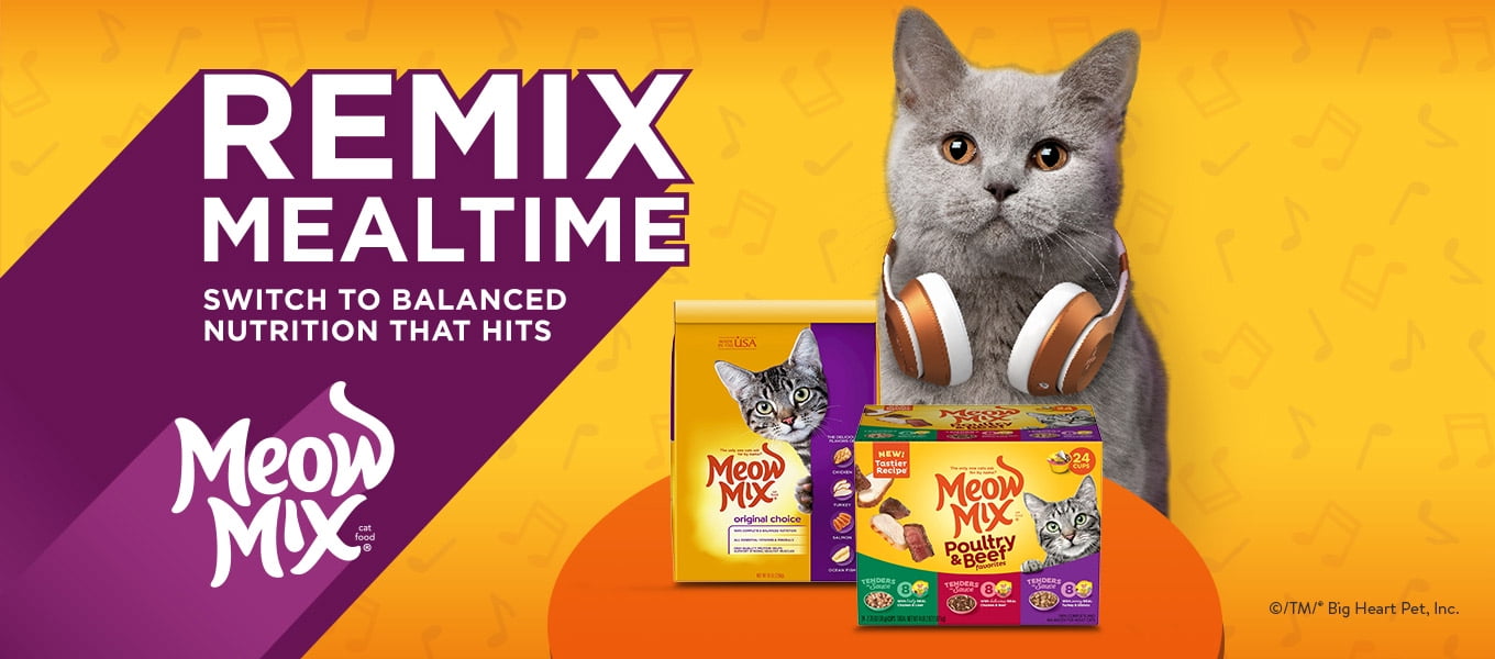 meow mix dry cat food walmart