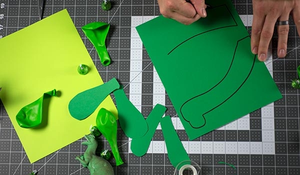 dinosaur balloon cut out