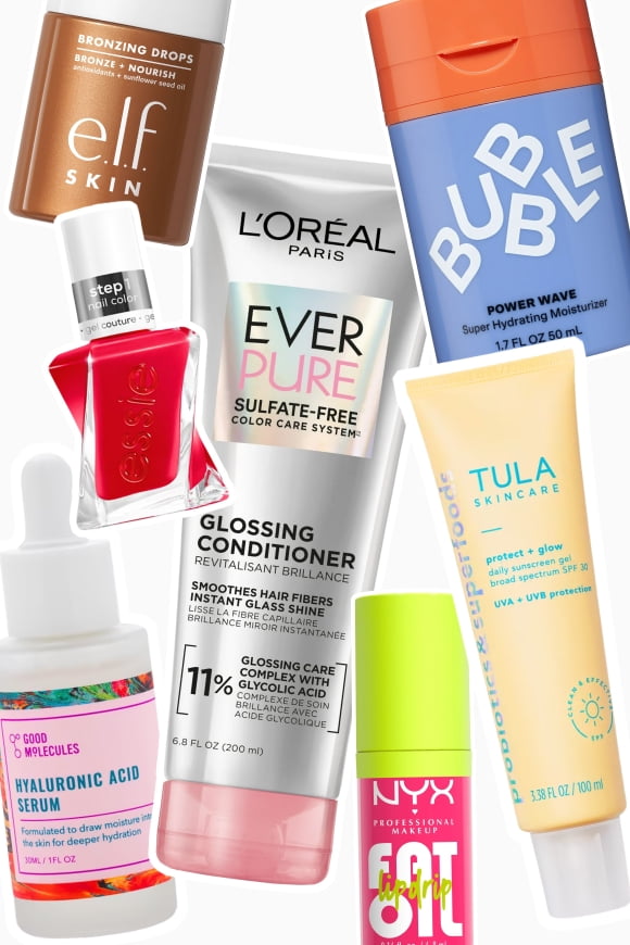 Image of various beauty products is shown.